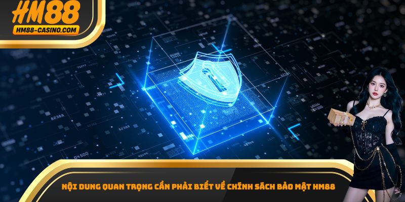 Nội dung quan trọng cần phải biết về chính sách bảo mật HM88